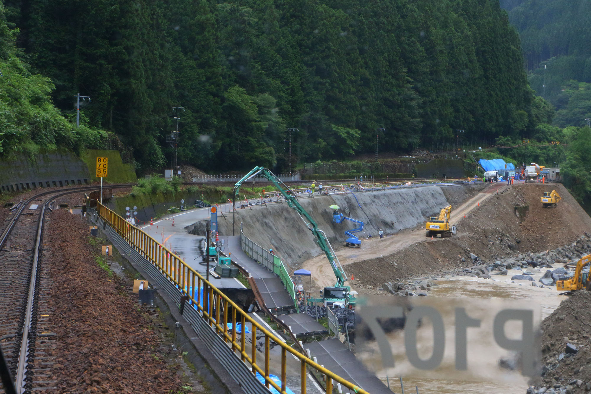 令和2年7月豪雨の被災現場「下呂市小坂町門坂」