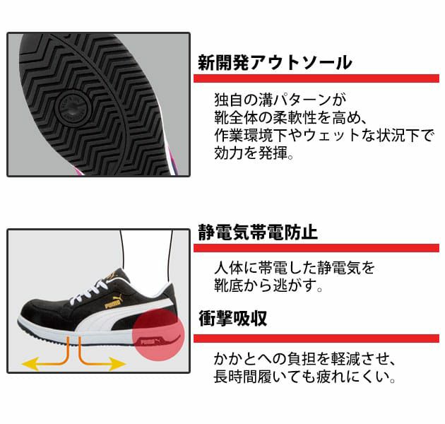 PUMA プーマ 安全靴 ヘリテイジ エアツイスト2.0ミッド(紐タイプ) 63.210.0