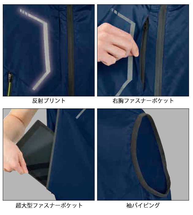 シンメン 空調作業服 作業着 S-AIR CASUAL オールインパッケージ SA-201
