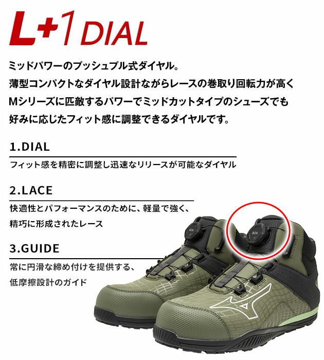 ミズノ F1GA2605 安全靴 オールマイティ TDII 81H BOA 2025年限定モデル