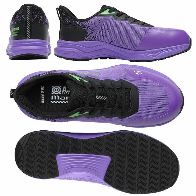 丸五 安全靴 TG-003E MANDOM×A.T.FIELD セーフティーシューズ(エヴァンゲリオンコラボ限定モデル)