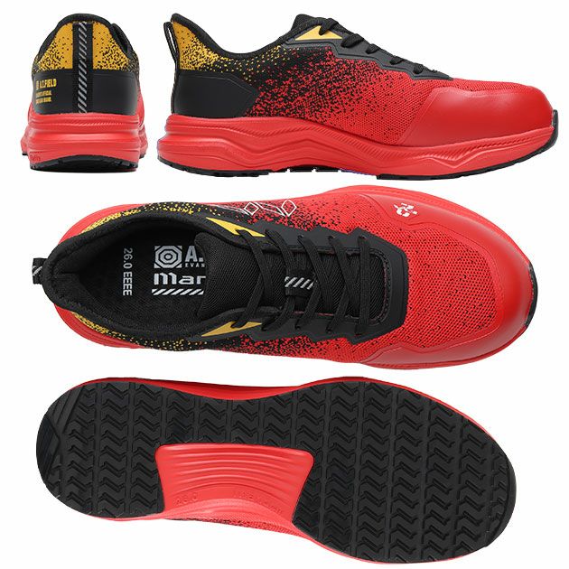 丸五 安全靴 TG-003E MANDOM×A.T.FIELD セーフティーシューズ(エヴァンゲリオンコラボ限定モデル)