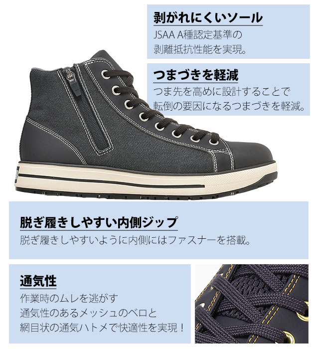 コンバース CONVERSE 33702740 33702741 安全靴 オールスターPS II DM Z HI 限定モデル