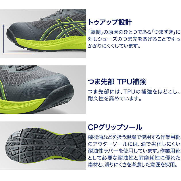 アシックス asics 1273A112 安全靴 ウィンジョブ CP220 HS